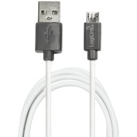LogiLink Câble USB 2.0, USB A - micro USB B...