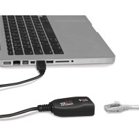 LogiLink Kit extenseur USB 2.0, adapté pour PoE, noir