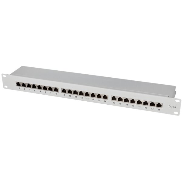 LogiLink Panneau de brassage 19 Cat.6A, 24 ports, 1 U