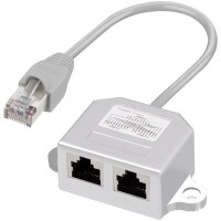 LogiLink RJ45 T-Adapter, 1:1 parallel geschaltet