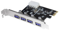 LogiLink USB 3.0 PCI-Express Karte, 4 Port, 5 GBit Sek.