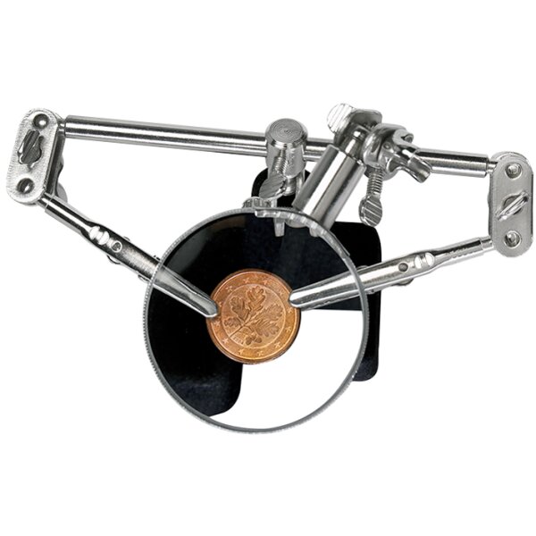 LogiLink Support de montage troisième main, avec loupe