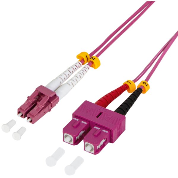 LogiLink Câble Patch à fibre optique, LC Duplex - SC Duplex