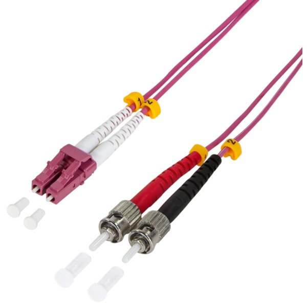 LogiLink Câble Patch à fibre optique, LC Duplex - 2 x ST