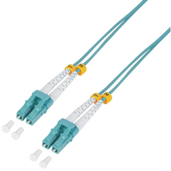 LogiLink LWL Patchkabel, LC-Duplex - LC-Duplex, OM3, 7,5 m