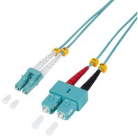 LogiLink LWL Patchkabel, LC-Duplex - SC-Duplex, OM3, 3,0 m