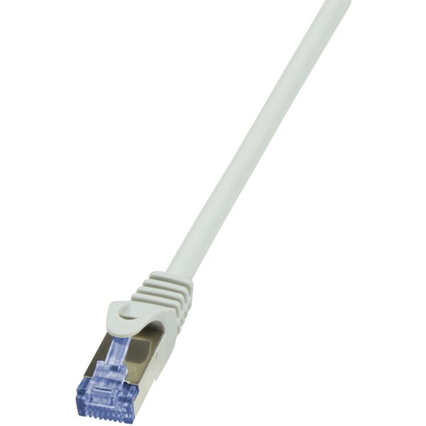 LogiLink C&acirc;ble patch PrimeLine, Cat. 6A, S/FTP, 3 m, gris
