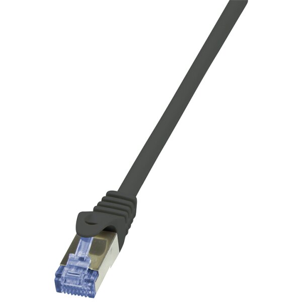 LogiLink C&acirc;ble patch PrimeLine, Cat. 6A, S/FTP, 1 m, noir