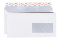 ELCO Envelope fenêtre droit C5/6 74464.12 80g, blanc, colle 50 pcs.