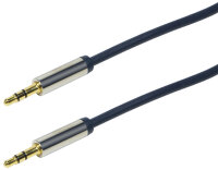 LogiLink Câble audio, 2 x jack mâle 3,5 mm, 3 m