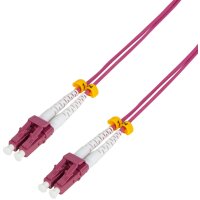 LogiLink LWL Patchkabel, LC-Duplex - LC-Duplex, OM4, 40,0 m