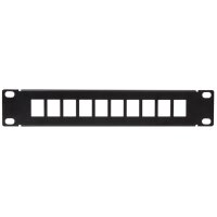 LogiLink 10" Keystone Patch Panel, schwarz