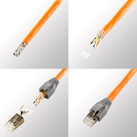 LogiLink Connecteur RJ45 mâle, Cat. 6A / Cat. 8.1A,...