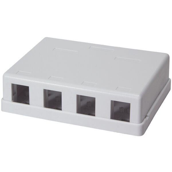 LogiLink Keystone Aufputz-Leergehäuse, ungeschirmt, 8-fach