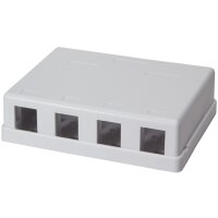 LogiLink Keystone Aufputz-Leergehäuse, ungeschirmt, 8-fach