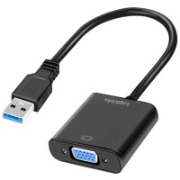 LogiLink USB 3.0 - VGA Grafikadapter, schwarz