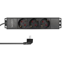 LogiLink 10" Steckdosenleiste, 3-fach, ohne...