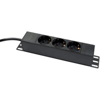 LogiLink 10" Steckdosenleiste, 3-fach, ohne...