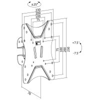 LogiLink TV-Wandhalterung Full Motion, für 58,42 - 106,68 cm