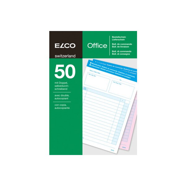 ELCO Commande/Bon Livraison A5 74593.19 60g 50x2 flls.