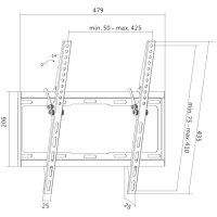 LogiLink Support mural pour téléviseur,...
