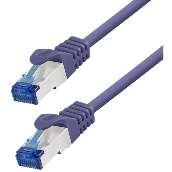 LogiLink Patchkabel, Kat. 6A, S FTP, 0,5 m, violett