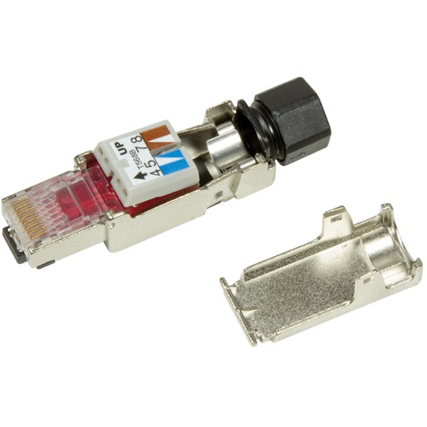 LogiLink RJ45-Steckverbinder Kat.6A, T568A & T568B,geschirmt