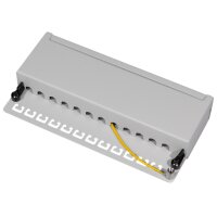 LogiLink Desktop Patch Panel Kat. 6A, 8-Ports, schwarz