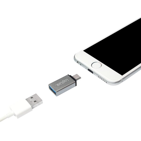 LogiLink USB-C Adapter-Set, 2-teilig, silber