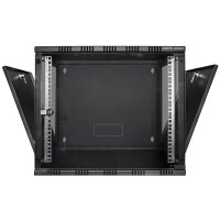 LogiLink Coffret mural 19, démonté, 6 U, noir