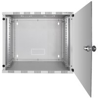 LogiLink 19" Wandverteiler, unmontiert, 9 HE, schwarz