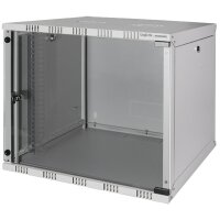 LogiLink 19" Wandverteiler, unmontiert, 9 HE, lichtgrau