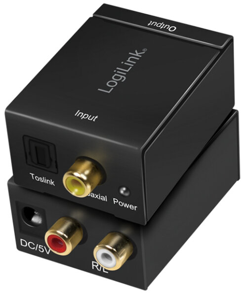 LogiLink Convertisseur audio, numérique vers analogique,