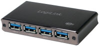LogiLink USB 3.0 Hub mit Netzteil, 4 Port,...