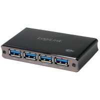 LogiLink Hub USB 3.0 avec bloc dalimentation, 4 ports,