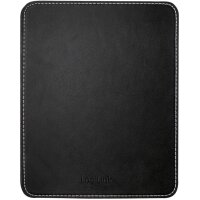 LogiLink Tapis de souris dans un design en cuir, noir