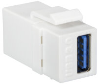 LogiLink Module Keystone USB 3.0, blanc