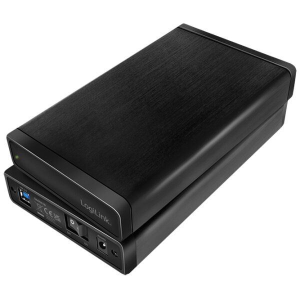 LogiLink Bo&icirc;tier pour disque dur SATA 3,5, USB 3.0, noir
