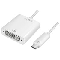 LogiLink Câble adaptateur USB-C - DVI, blanc