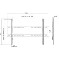LogiLink Support mural pour téléviseur,...