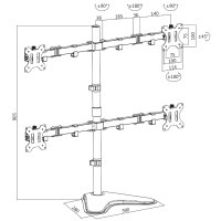 LogiLink Bras support pour écran TFT/LCD avec...