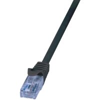 LogiLink Patchkabel EconLine, Kat. 6A, U UTP, 7,5 m, schwarz