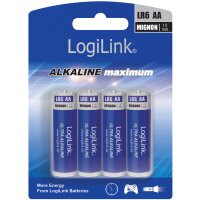 LogiLink Pile alcaline Ultra Power, Mignon (AA/LR6)