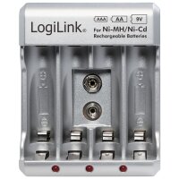 LogiLink Stecker-Ladegerät, silber