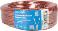 LogiLink Câble pour haut-parleurs, 2 x 0,75 mm2, 50 m