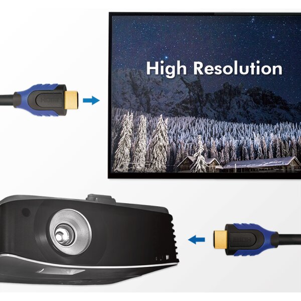 LogiLink Câble HDMI High Speed, fiche mâle HDMI - mâle, 3 m