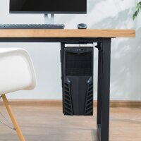 LogiLink PC-Halter, aus Metall, dreh- & ausziehbar, schwarz