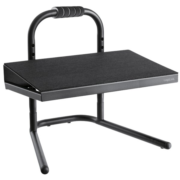 LogiLink Repose-pieds, réglable en hauteur, noir
