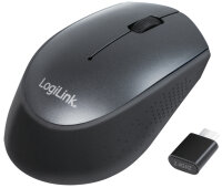 LogiLink Funk Maus USB-C, kabellos, schwarz