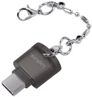 LogiLink Lecteur de cartes USB 2.0, porte-clé, noir